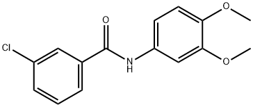 3-chloro-N-(3,4-dimethoxyphenyl)benzamide Structure