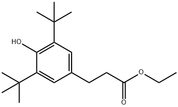 에틸3-(3,5-디-tert-부틸-4-히드록시페닐)프로피오네이트 구조식 이미지