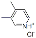 3,4-dimethylpyridinium chloride Structure