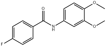 N-(3,4-DiMethoxyphenyl)-4-fluorobenzaMide, 97% Structure