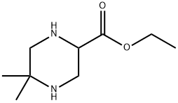 2-피페라진카르복실산,5,5-디메틸-,에틸에스테르(9CI) 구조식 이미지