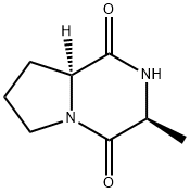 Pyrrolo[1,2-a]pyrazine-1,4-dione, hexahydro-3-methyl-, (3S,8aS)- (9CI) 구조식 이미지