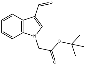 1H-INDOLE-1-ACETIC ACID, 3-FORMYL-, 1,1-DIMETHYLETHYL ESTER Structure