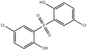 4-CHLORO-2-[(5-CHLORO-2-HYDROXYPHENYL)술포닐]페놀 구조식 이미지