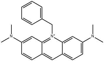 10-Benzyl-3,6-bis(dimethylamino)acridine-10-ium Structure