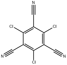 2,4,6-트리클로로벤젠-1,3,5-트리카르보니트릴 구조식 이미지