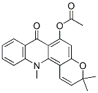 6-Acetoxy-3,12-dihydro-3,3,12-trimethyl-7H-pyrano[2,3-c]acridin-7-one 구조식 이미지
