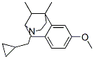 3-(Cyclopropylmethyl)-6,11-dimethyl-1,2,3,4,5,6-hexahydro-8-methoxy-2,6-methano-3-benzazocine Structure