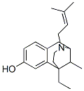 6-Ethyl-1,2,3,4,5,6-hexahydro-11-methyl-3-(3-methyl-2-butenyl)-2,6-methano-3-benzazocin-8-ol Structure