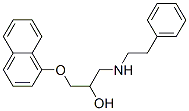 1-(1-Naphthalenyloxy)-3-[(2-phenylethyl)amino]-2-propanol 구조식 이미지