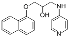 1-(1-Naphthalenyloxy)-3-(4-pyridinylamino)-2-propanol Structure