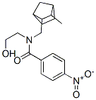 N-(2-히드록시에틸)-N-[(3-메틸-2-노르보르닐)메틸]-p-니트로벤즈아미드 구조식 이미지