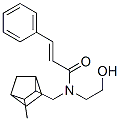 N-(2-Hydroxyethyl)-N-[(3-methyl-2-norbornyl)methyl]-3-phenylpropenamide Structure