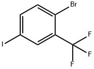 1-BROMO-4-IODO-2-(TRIFLUOROMETHYL)BENZENE 구조식 이미지