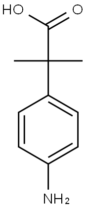 2-(4-Aminophenyl)-2-methylpropanoic acid Structure