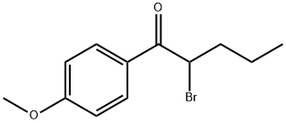 2-브로모-1-(4-메톡시-페닐)-펜탄-1-원 구조식 이미지