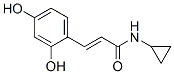 2-Propenamide, N-cyclopropyl-3-(2,4-dihydroxyphenyl)- (9CI) Structure