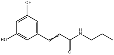 2-Propenamide, 3-(3,5-dihydroxyphenyl)-N-propyl- (9CI) Structure