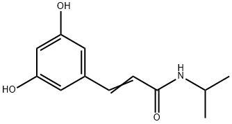 2-Propenamide, 3-(3,5-dihydroxyphenyl)-N-(1-methylethyl)- (9CI) 구조식 이미지