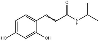 2-Propenamide, 3-(2,4-dihydroxyphenyl)-N-(1-methylethyl)- (9CI) Structure