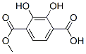 1,4-Benzenedicarboxylic acid, 2,3-dihydroxy-, monomethyl ester (9CI) Structure