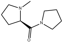 Pyrrolidine, 1-[[(2R)-1-methyl-2-pyrrolidinyl]carbonyl]- (9CI) 구조식 이미지