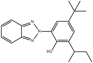 2-(2'-하이드록시-3'-sec-부틸-5'-tert-부틸페닐)벤조트리아졸 구조식 이미지