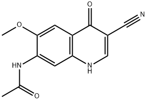 AcetaMide, N-(3-cyano-1,4-dihydro-6-Methoxy-4-oxo-7-quinolinyl)- 구조식 이미지