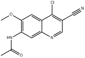 AcetaMide, N-(4-chloro-3-cyano-6-Methoxy-7-quinolinyl)- 구조식 이미지