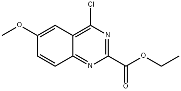 ETHYL 4-CHLORO-6-METHOXYQUINAZOLINE-2-CARBOXYLATE Structure