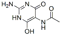 Acetamide,  N-(2-amino-1,4-dihydro-6-hydroxy-4-oxo-5-pyrimidinyl)-  (9CI) 구조식 이미지