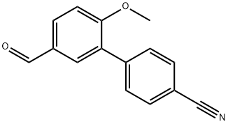 4'-Cyano-6-methoxy-1,1'-biphenyl-3-carboxaldehyde Structure