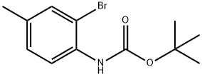 카르밤산,N-(2-BROMO-4-메틸페닐)-,1,1-디메틸레틸에스테르 구조식 이미지