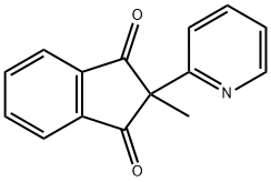 2-methyl-2-pyridin-2-yl-indene-1,3-dione Structure