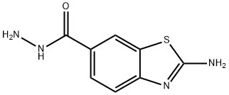 6-벤조티아졸카르복실산,2-아미노-,히드라지드(9CI) 구조식 이미지