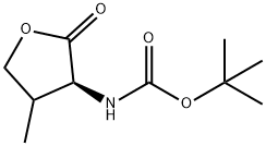 Carbamic acid, [(3S)-tetrahydro-4-methyl-2-oxo-3-furanyl]-, 1,1-dimethylethyl Structure