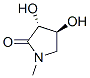 2-Pyrrolidinone,3,4-dihydroxy-1-methyl-,(3R,4S)-(9CI) Structure