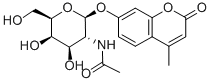 4-Methylumbelliferyl-N-acetyl-beta-D-galactosaminide hydrate Structure