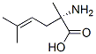 4-Hexenoicacid,2-amino-2,5-dimethyl-,(2S)-(9CI) Structure