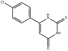 6-(4-chlorophenyl)-2,3-dihydro-2-thioxo-4(1H)-Pyrimidinone 구조식 이미지