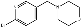 4-[(6-브로모피리딘-3-일)메틸]모르폴린 구조식 이미지