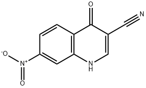 3-퀴놀린카보니트릴,1,4-디하이드로-7-니트로-4-옥소- 구조식 이미지