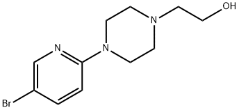 2-[4-(5-Bromo-2-pyridinyl)-1-piperazinyl]ethanol 구조식 이미지
