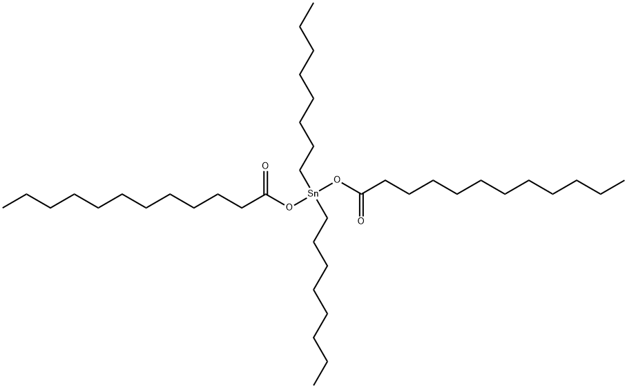 Bis(lauroyloxy)dioctyltin 구조식 이미지