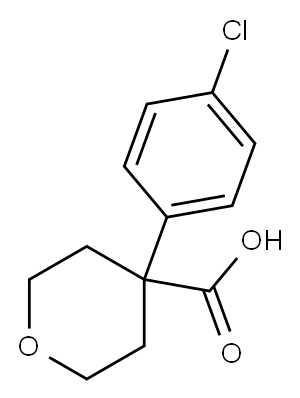 4-(4-CHLORO-PHENYL)-TETRAHYDRO-PYRAN-4-CARBOXYLIC ACID Structure