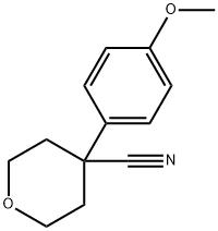 4-(4-메톡시페닐)테트라히드로-2H-피란-4-카르보니트릴 구조식 이미지