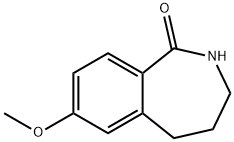 7-METHOXY-2,3,4,5-TETRAHYDRO-BENZO[C]AZEPIN-1-ONE Structure
