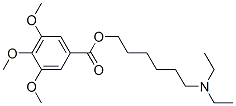 3,4,5-Trimethoxybenzoic acid 6-(diethylamino)hexyl ester Structure