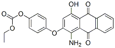 4-[(1-amino-9,10-dihydro-4-hydroxy-9,10-dioxo-2-anthryl)oxy]phenyl ethyl carbonate  구조식 이미지