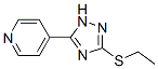 4-[3-(Ethylthio)-1H-1,2,4-triazol-5-yl]pyridine Structure